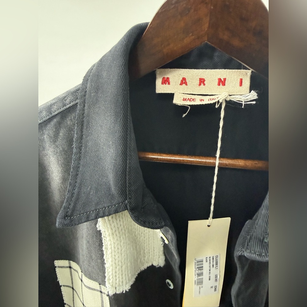 Marni Patchwork Denim Shirt Jacket - Picture 3 of 7